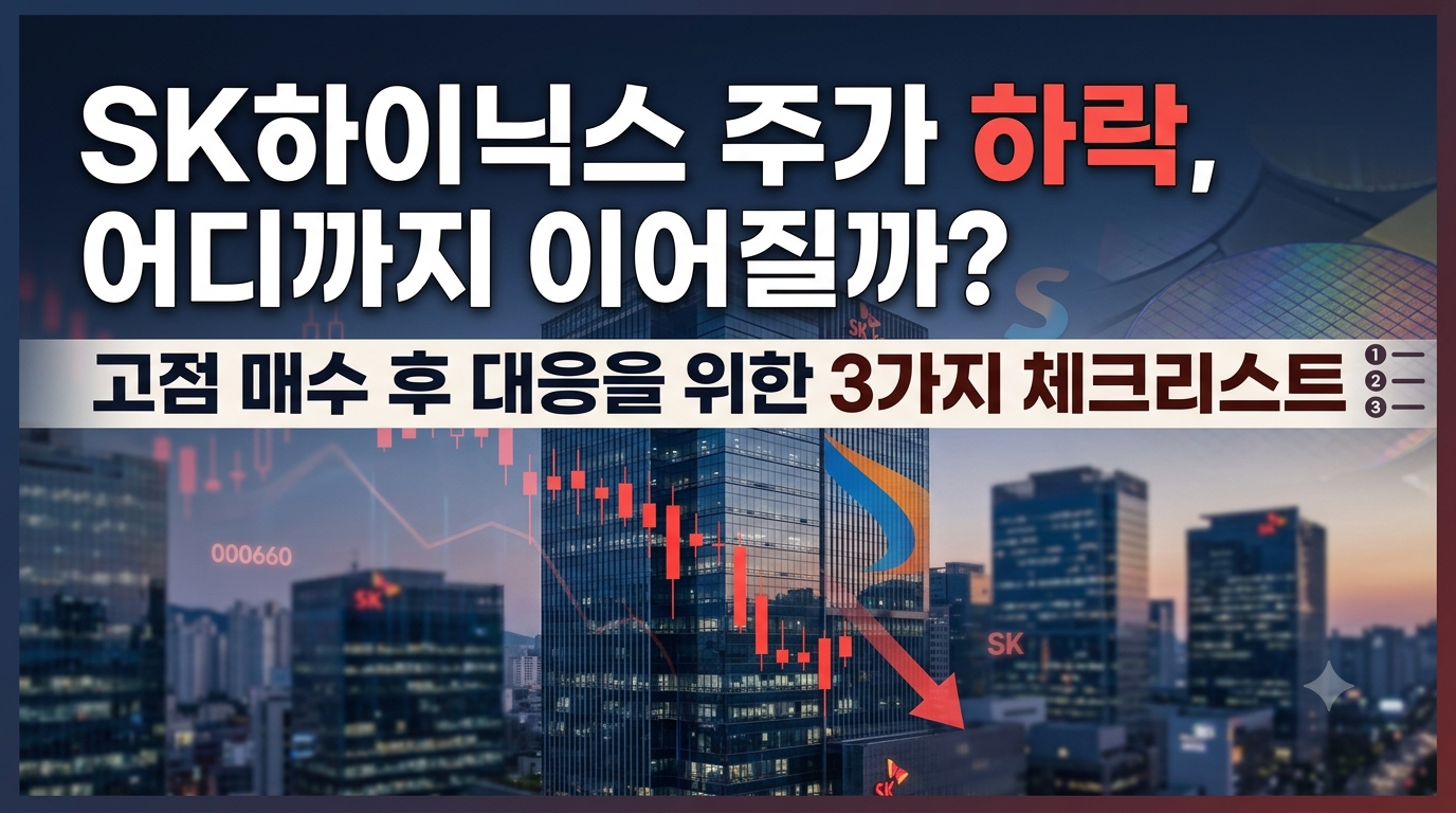 SK하이닉스 주가 하락 어디까지 이어질까? 고점 매수 후 대응을 위한 3가지 체크리스트