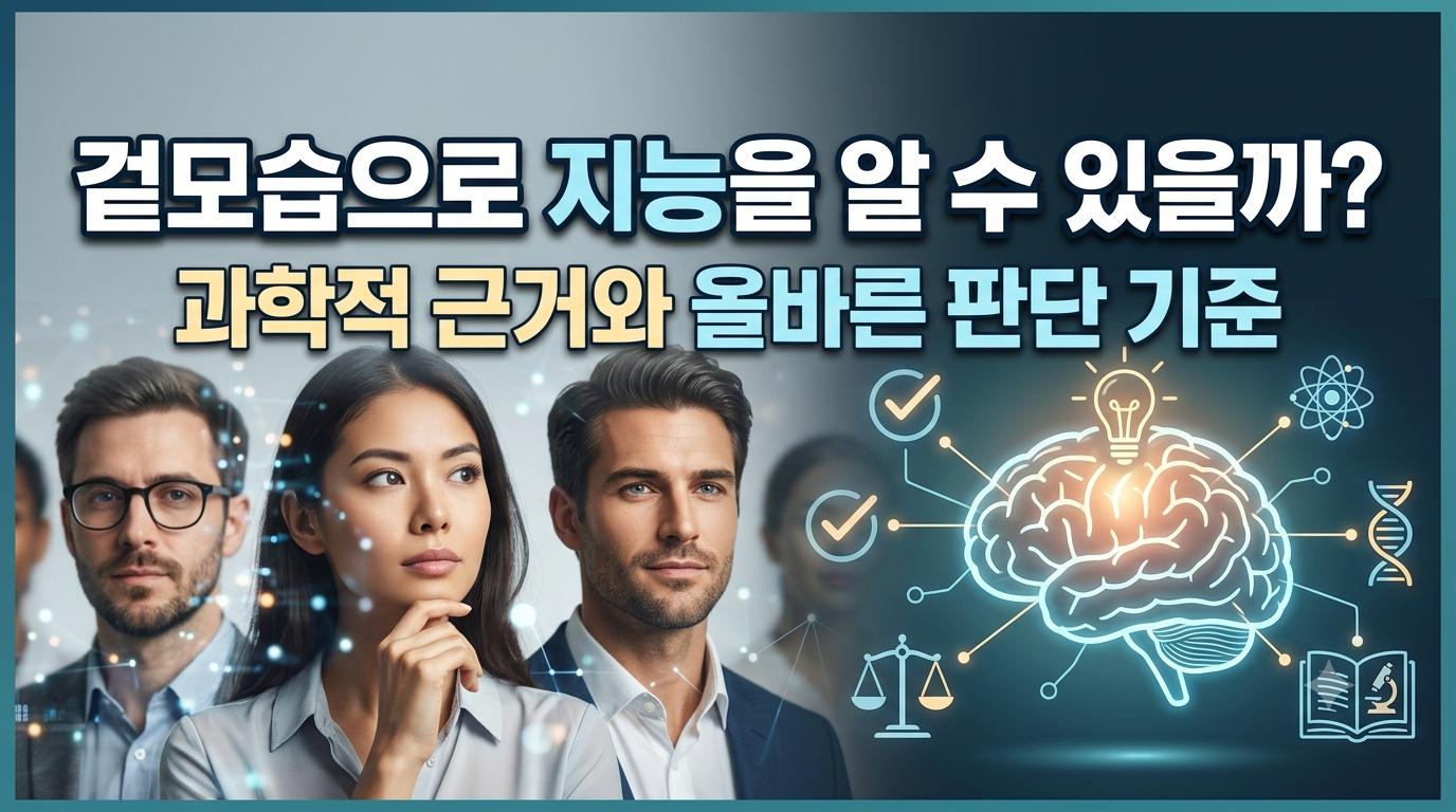 지능 높은 사람 특징 겉모습으로 알아볼 수 있을까? 과학적인 판단 기준